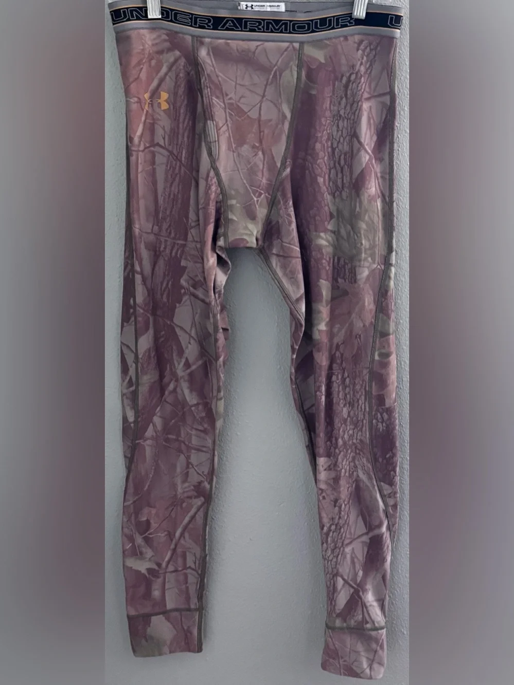 Under Armor Men’s Camouflage Long  John Leggings, Size XL